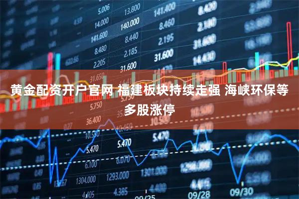 黄金配资开户官网 福建板块持续走强 海峡环保等多股涨停
