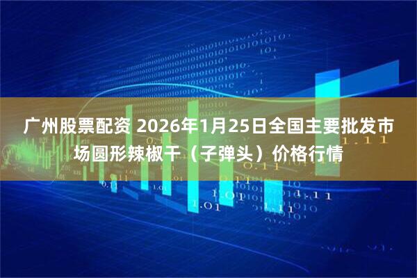 广州股票配资 2026年1月25日全国主要批发市场圆形辣椒干（子弹头）价格行情